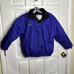 Columbia Women’s Winter Jacket Purple/Blue With Black Collar Size Small